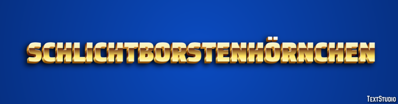 Schlichtborstenhörnchen Texteffekt