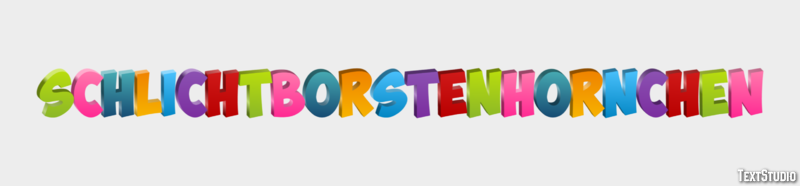 Schlichtborstenhörnchen Texteffekt