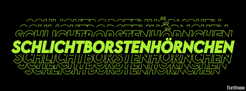 Schlichtborstenhörnchen Texteffekt