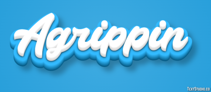 Agrippin Efecto de Texto