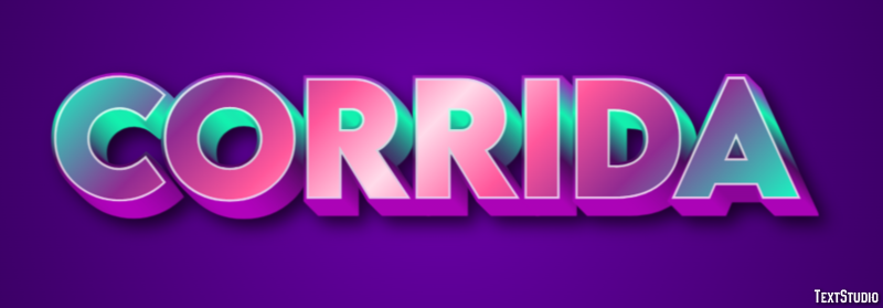 Corrida Effet de Texte