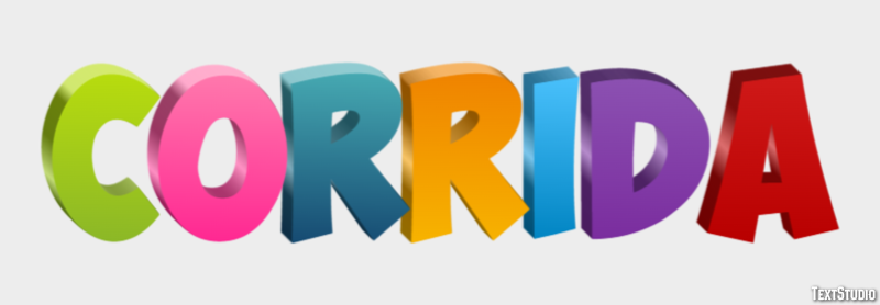 Corrida Effet de Texte