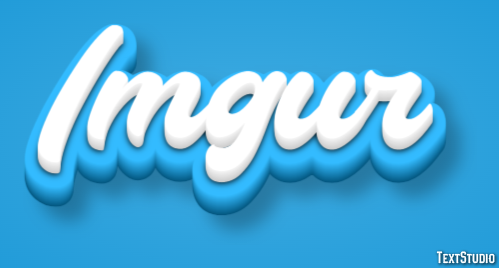 Imgur Text effect