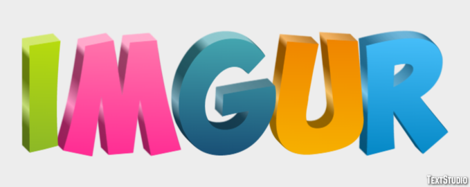 Imgur Text effect