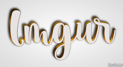 Imgur Text effect