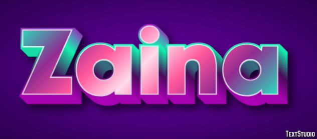 Zaina Text Effect
