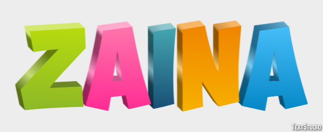 Zaina Text Effect