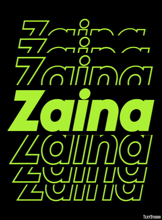 Zaina Text Effect