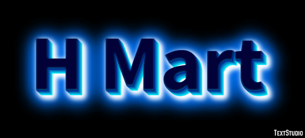 H Mart Tekst Effect