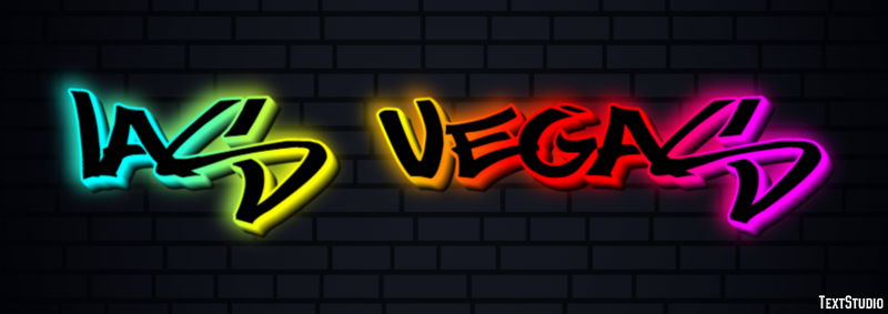 Las Vegas Texteffekt
