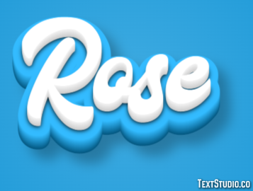 Rose Text Effect