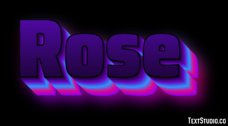 Rose Text Effect