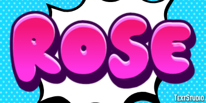Rose Text Effect