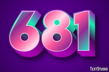681 Efecto de Texto