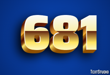 681 Efecto de Texto