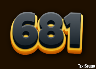681 Efecto de Texto