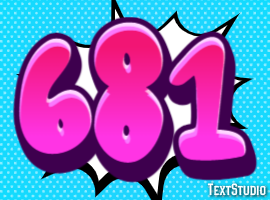 681 Efecto de Texto