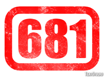 681 Efecto de Texto