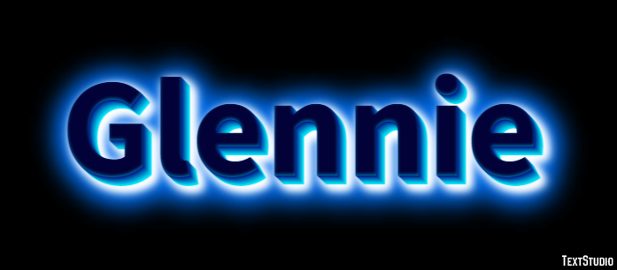 Glennie Text effect