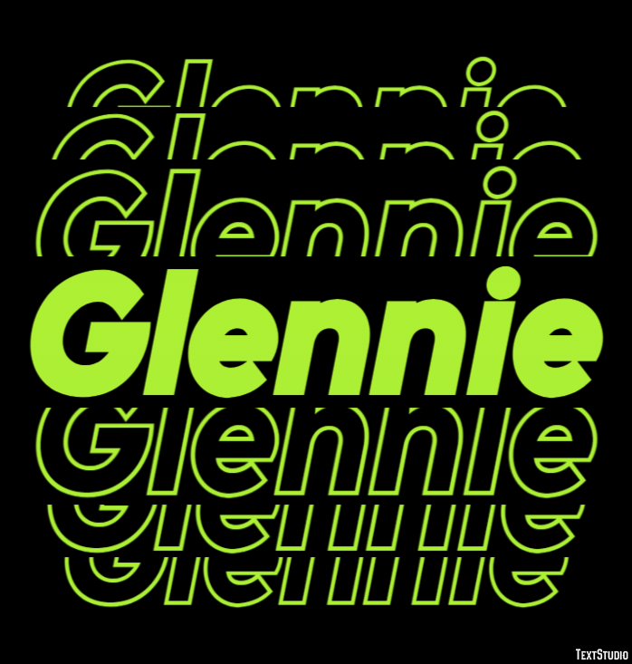 Glennie Text effect
