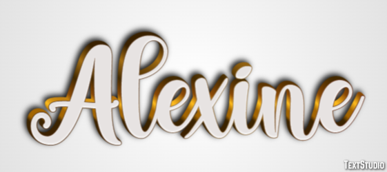 Alexine Text effect