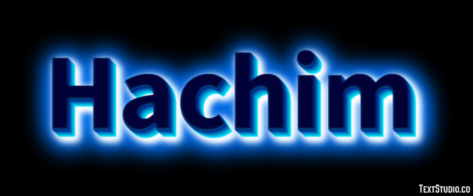 Hachim Efeito de texto