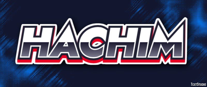 Hachim Efeito de texto