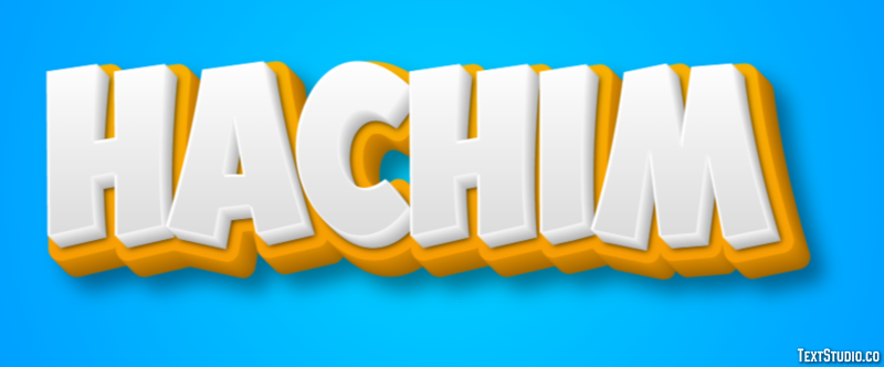 Hachim Efeito de texto