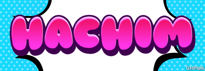 Hachim Efeito de texto