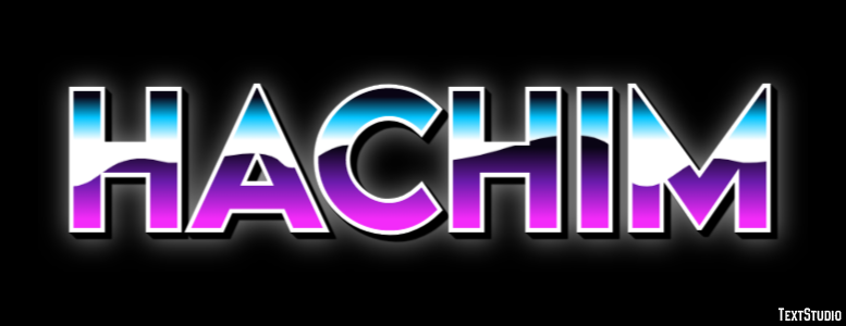 Hachim Efeito de texto