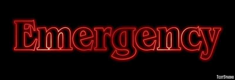 Emergency Text effect