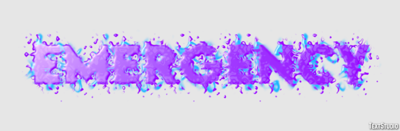Emergency Efecto de Texto