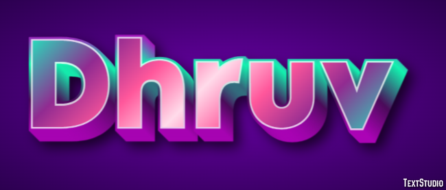 Dhruv テキスト効果