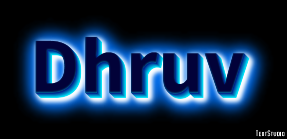 Dhruv Text Effect