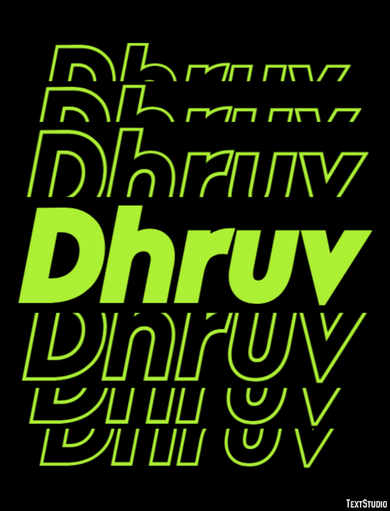Dhruv テキスト効果