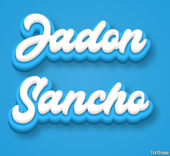 Jadon Sancho Efecto de Texto