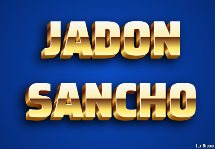 Jadon Sancho Efeito de texto