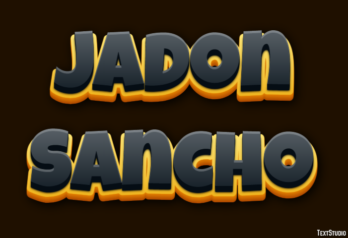 Jadon Sancho Efeito de texto