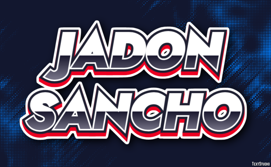 Jadon Sancho Text Effect