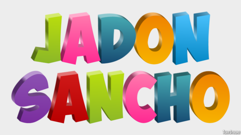 Jadon Sancho Efecto de Texto