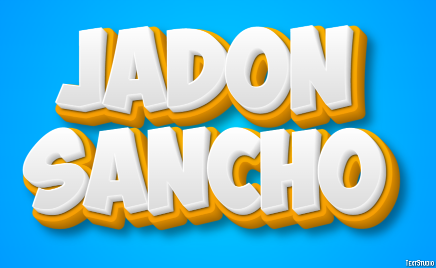 Jadon Sancho Efeito de texto