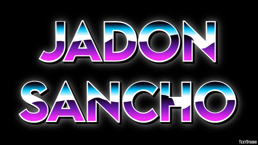 Jadon Sancho Text Effect