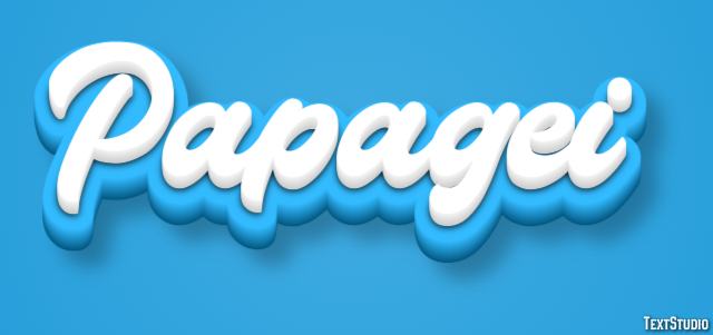 Papagei Effet de texte