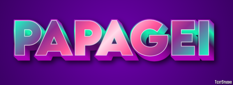 Papagei Effet de texte