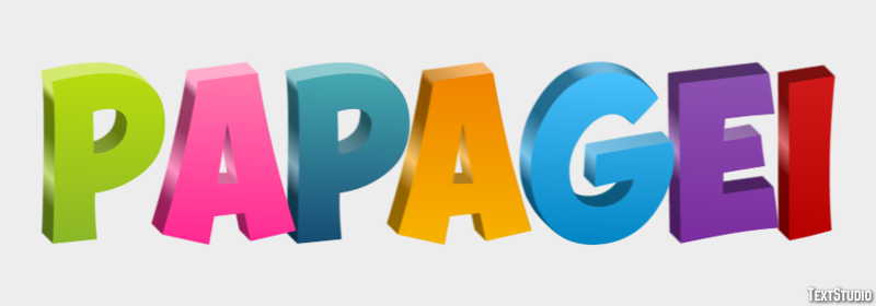 Papagei Effet de texte