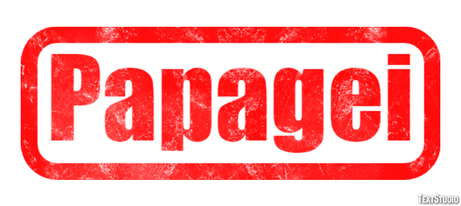 Papagei Effet de texte