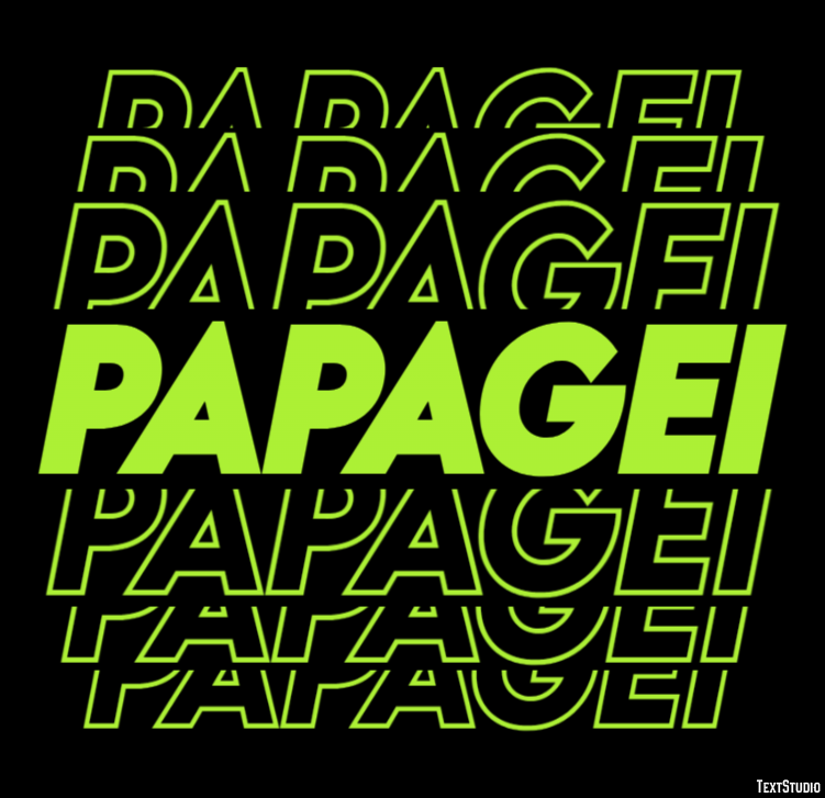 Papagei Effet de texte