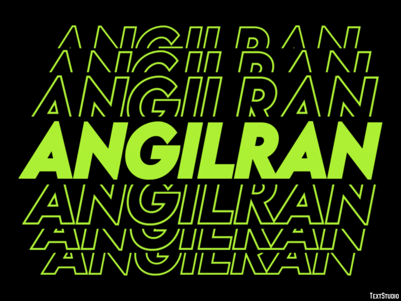Angilran Text effect