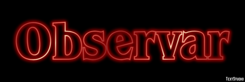 Observar Efeito de texto