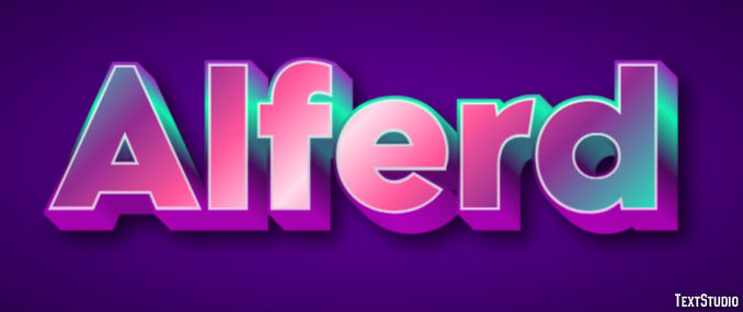 Alferd Text effect